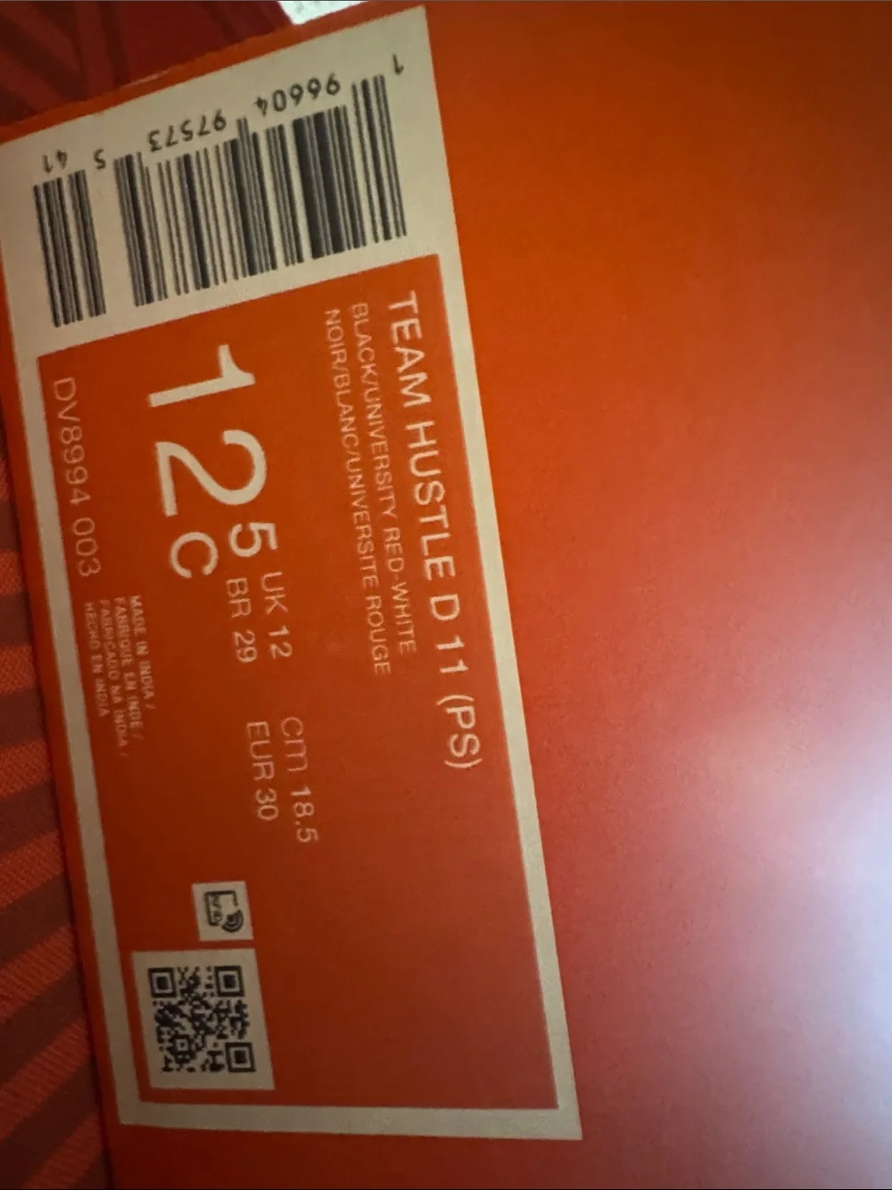 Nike Kids Team Hustle D11- 12.5C